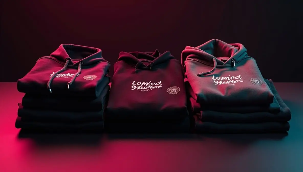 Urban custom streetwear apparel display